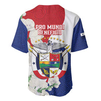 Panama Independence Day Baseball Jersey Harpy Eagle With Mola Pattern - Flag Style - Wonder Print Shop