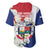 Panama Independence Day Baseball Jersey Harpy Eagle With Mola Pattern - Flag Style - Wonder Print Shop