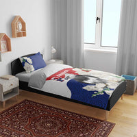 Panama Independence Day Bedding Set Harpy Eagle With Mola Pattern - Flag Style - Wonder Print Shop