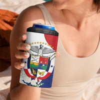 Panama Independence Day 4 in 1 Can Cooler Tumbler Harpy Eagle With Mola Pattern - Flag Style - Wonder Print Shop