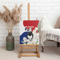 Panama Independence Day Canvas Wall Art Harpy Eagle With Mola Pattern - Flag Style - Wonder Print Shop