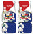 Panama Independence Day Car Mats Harpy Eagle With Mola Pattern - Flag Style - Wonder Print Shop