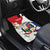 Panama Independence Day Car Mats Harpy Eagle With Mola Pattern - Flag Style - Wonder Print Shop