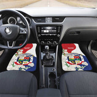 Panama Independence Day Car Mats Harpy Eagle With Mola Pattern - Flag Style - Wonder Print Shop