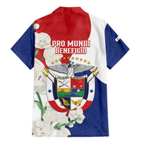 Panama Independence Day Family Matching Mermaid Dress and Hawaiian Shirt Harpy Eagle With Mola Pattern - Flag Style - Wonder Print Shop