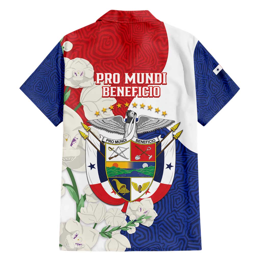 Panama Independence Day Family Matching Short Sleeve Bodycon Dress and Hawaiian Shirt Harpy Eagle With Mola Pattern - Flag Style - Wonder Print Shop