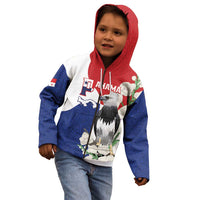Panama Independence Day Kid Hoodie Harpy Eagle With Mola Pattern - Flag Style - Wonder Print Shop