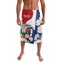 Panama Independence Day Lavalava Harpy Eagle With Mola Pattern - Flag Style - Wonder Print Shop