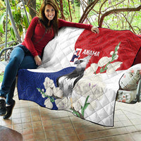 Panama Independence Day Quilt Harpy Eagle With Mola Pattern - Flag Style - Wonder Print Shop