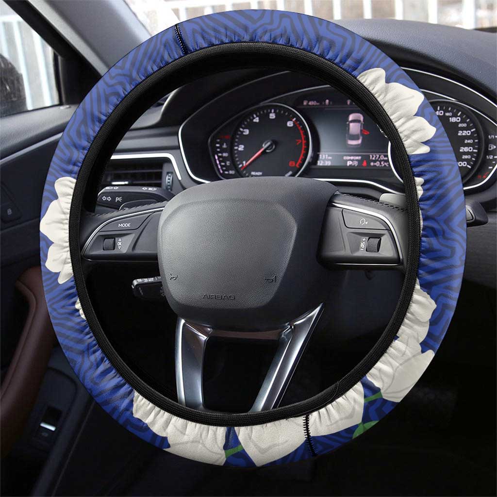 Panama Independence Day Steering Wheel Cover Harpy Eagle With Mola Pattern - Flag Style - Wonder Print Shop