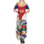 Panama Independence Day Summer Maxi Dress Harpy Eagle With Mola Pattern - Flag Style - Wonder Print Shop
