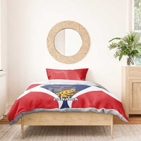 Panama Golden Frog Bedding Set Coat Of Arms - Sporty Style - Wonder Print Shop