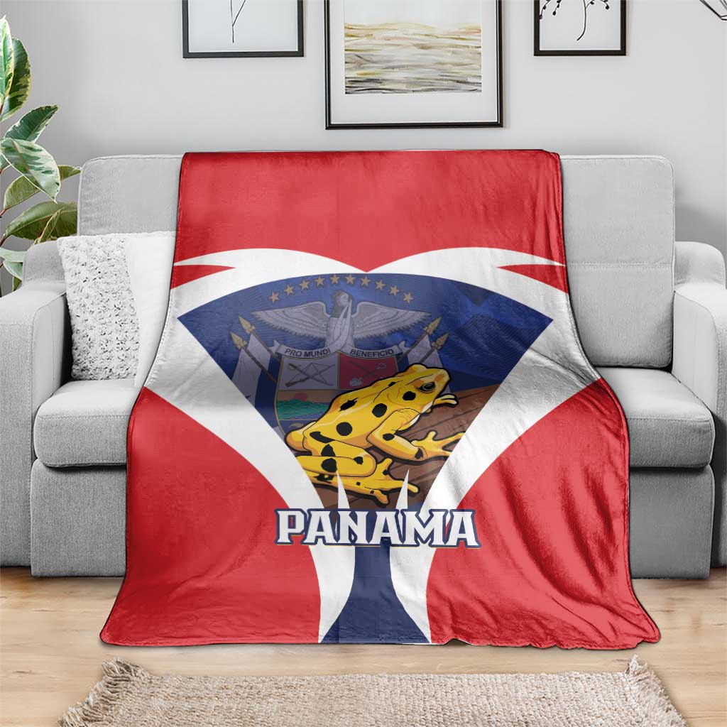 Panama Golden Frog Blanket Coat Of Arms - Sporty Style