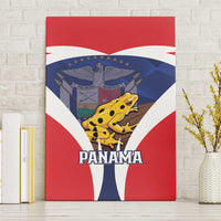 Panama Golden Frog Canvas Wall Art Coat Of Arms - Sporty Style - Wonder Print Shop