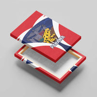 Panama Golden Frog Canvas Wall Art Coat Of Arms - Sporty Style - Wonder Print Shop