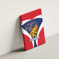 Panama Golden Frog Canvas Wall Art Coat Of Arms - Sporty Style - Wonder Print Shop