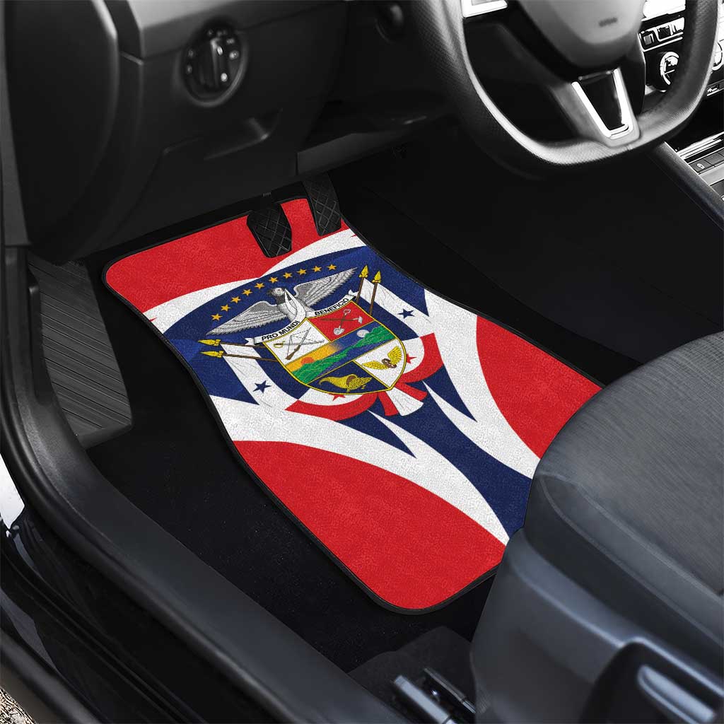 Panama Golden Frog Car Mats Coat Of Arms - Sporty Style - Wonder Print Shop