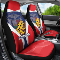Panama Golden Frog Car Seat Cover Coat Of Arms - Sporty Style - Wonder Print Shop