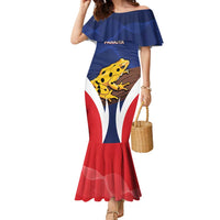 Panama Golden Frog Family Matching Mermaid Dress and Hawaiian Shirt Coat Of Arms - Sporty Style - Wonder Print Shop