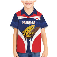 Panama Golden Frog Family Matching Mermaid Dress and Hawaiian Shirt Coat Of Arms - Sporty Style - Wonder Print Shop
