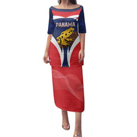 Panama Golden Frog Family Matching Puletasi and Hawaiian Shirt Coat Of Arms - Sporty Style - Wonder Print Shop
