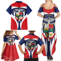 Panama Golden Frog Family Matching Summer Maxi Dress and Hawaiian Shirt Coat Of Arms - Sporty Style - Wonder Print Shop