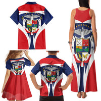 Panama Golden Frog Family Matching Tank Maxi Dress and Hawaiian Shirt Coat Of Arms - Sporty Style - Wonder Print Shop