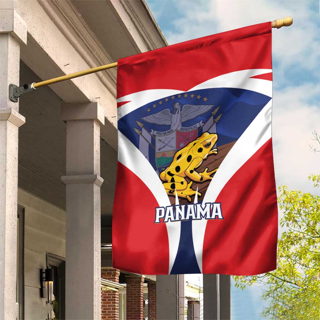 Panama Golden Frog Garden Flag Coat Of Arms - Sporty Style - Wonder Print Shop