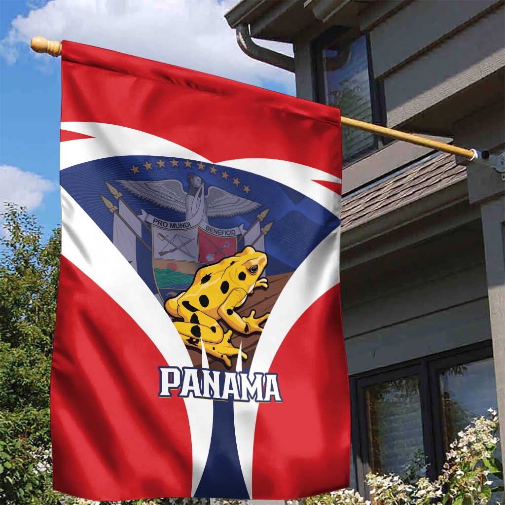 Panama Golden Frog Garden Flag Coat Of Arms - Sporty Style - Wonder Print Shop