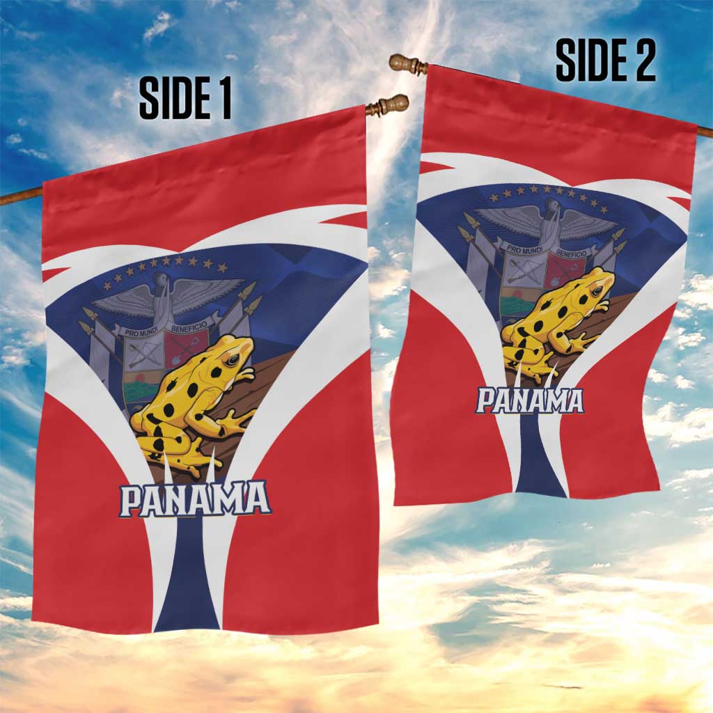 Panama Golden Frog Garden Flag Coat Of Arms - Sporty Style - Wonder Print Shop