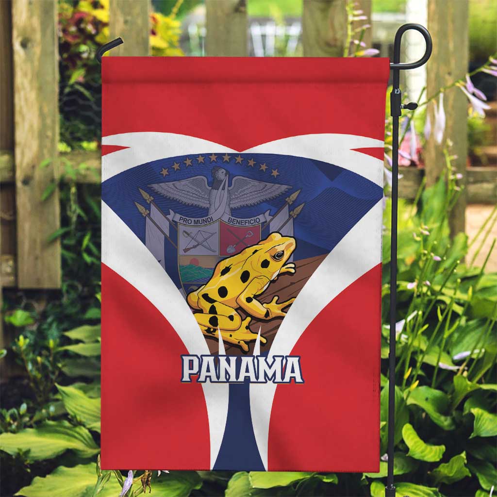Panama Golden Frog Garden Flag Coat Of Arms - Sporty Style - Wonder Print Shop