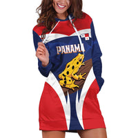 Panama Golden Frog Hoodie Dress Coat Of Arms - Sporty Style - Wonder Print Shop