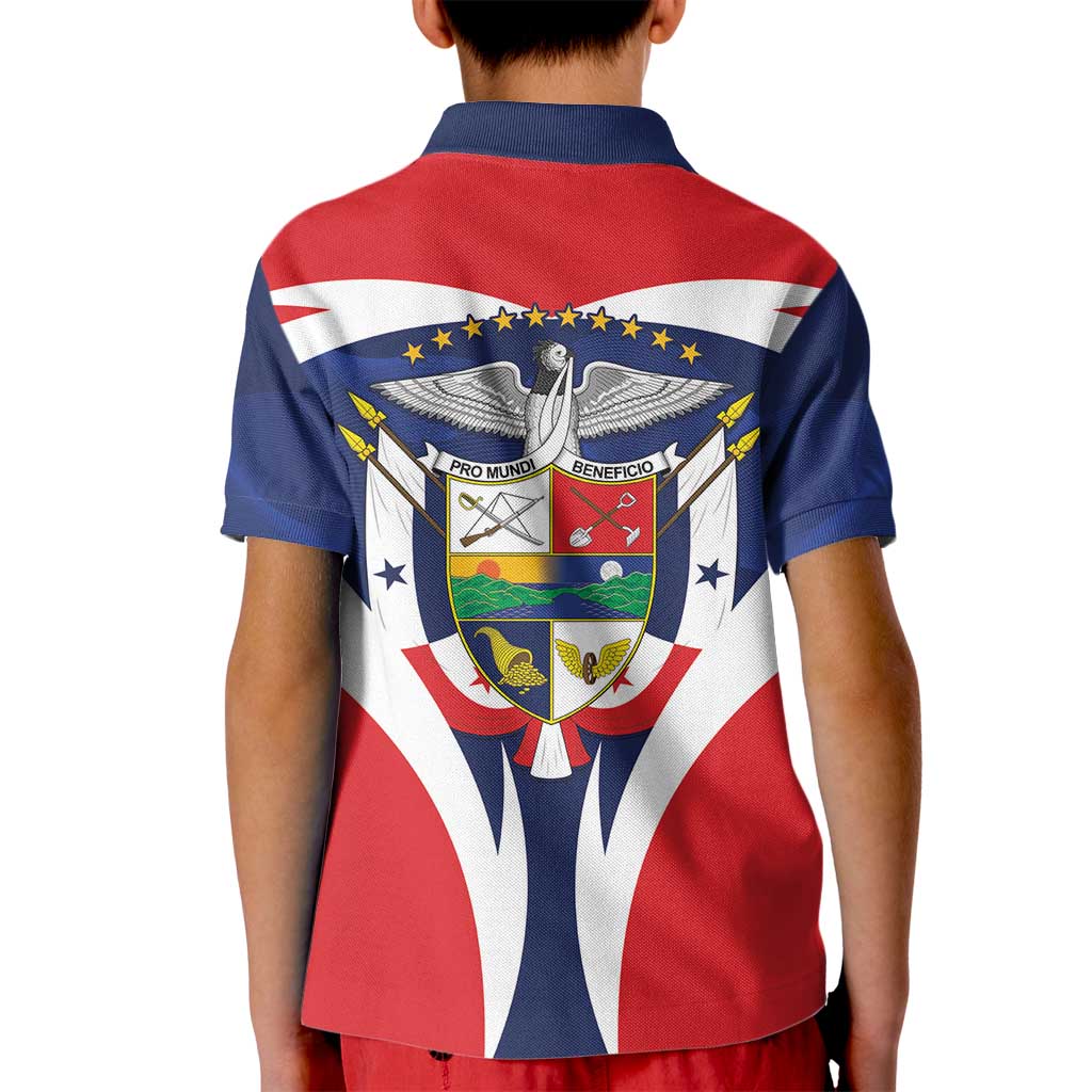 Panama Golden Frog Kid Polo Shirt Coat Of Arms - Sporty Style - Wonder Print Shop