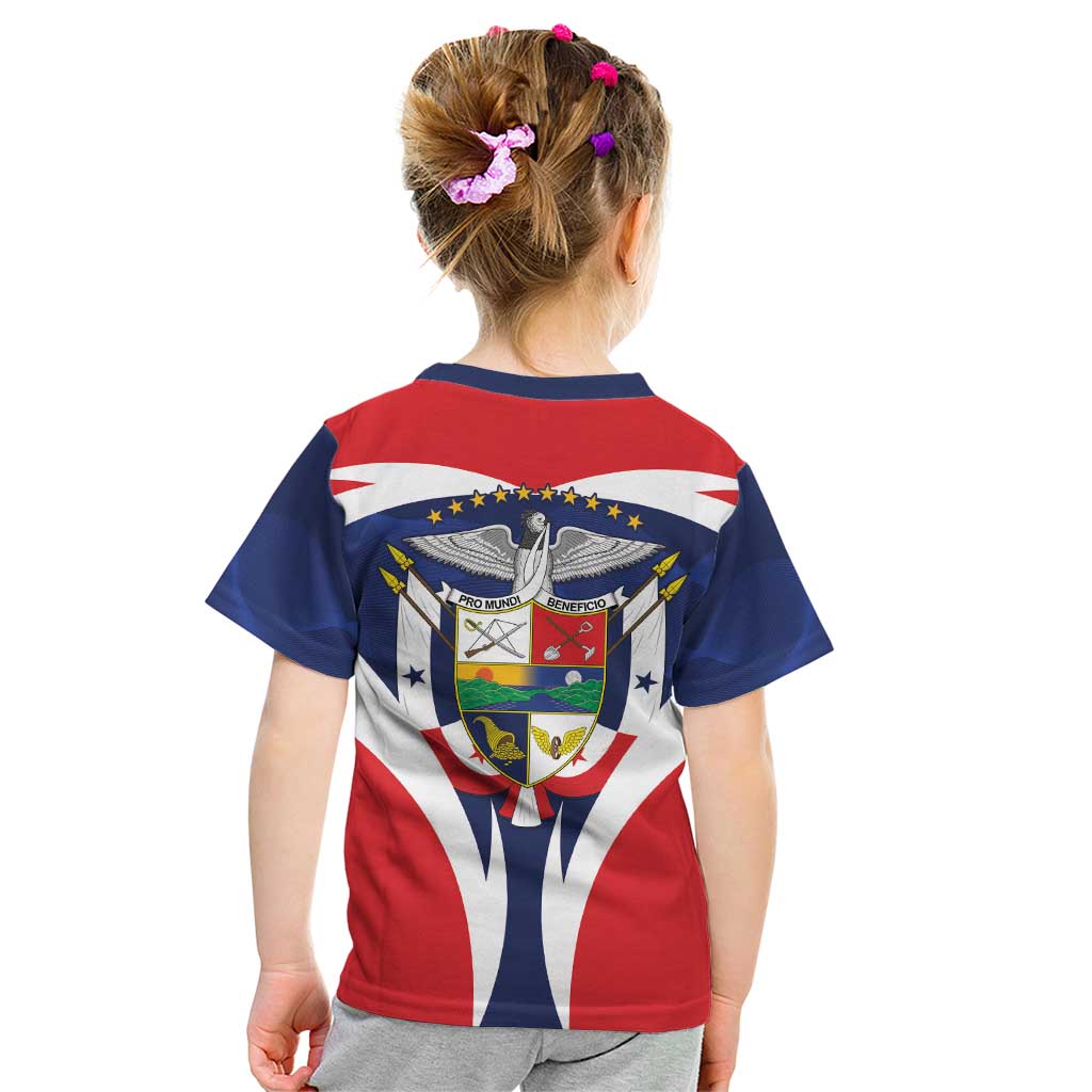 Panama Golden Frog Kid T Shirt Coat Of Arms - Sporty Style - Wonder Print Shop