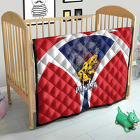 Panama Golden Frog Quilt Coat Of Arms - Sporty Style - Wonder Print Shop