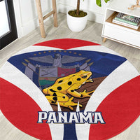 Panama Golden Frog Round Carpet Coat Of Arms - Sporty Style
