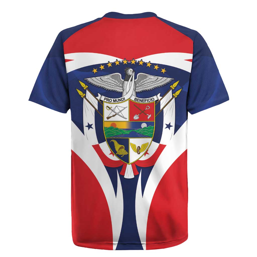 Panama Golden Frog Rugby Jersey Coat Of Arms - Sporty Style - Wonder Print Shop