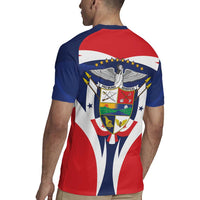 Panama Golden Frog Rugby Jersey Coat Of Arms - Sporty Style - Wonder Print Shop