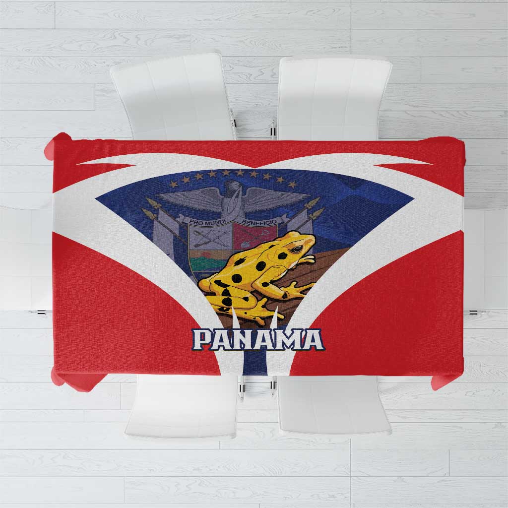 Panama Golden Frog Tablecloth Coat Of Arms - Sporty Style - Wonder Print Shop