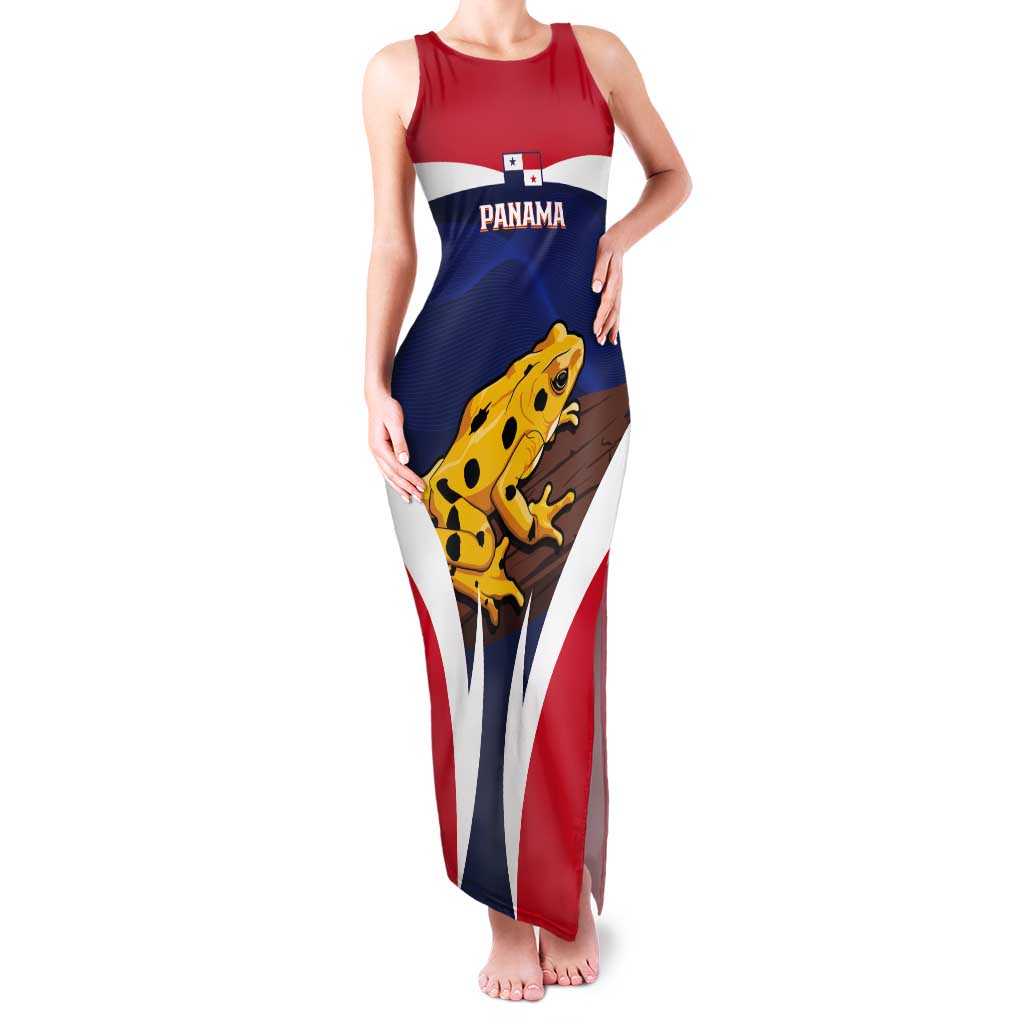 Panama Golden Frog Tank Maxi Dress Coat Of Arms - Sporty Style - Wonder Print Shop