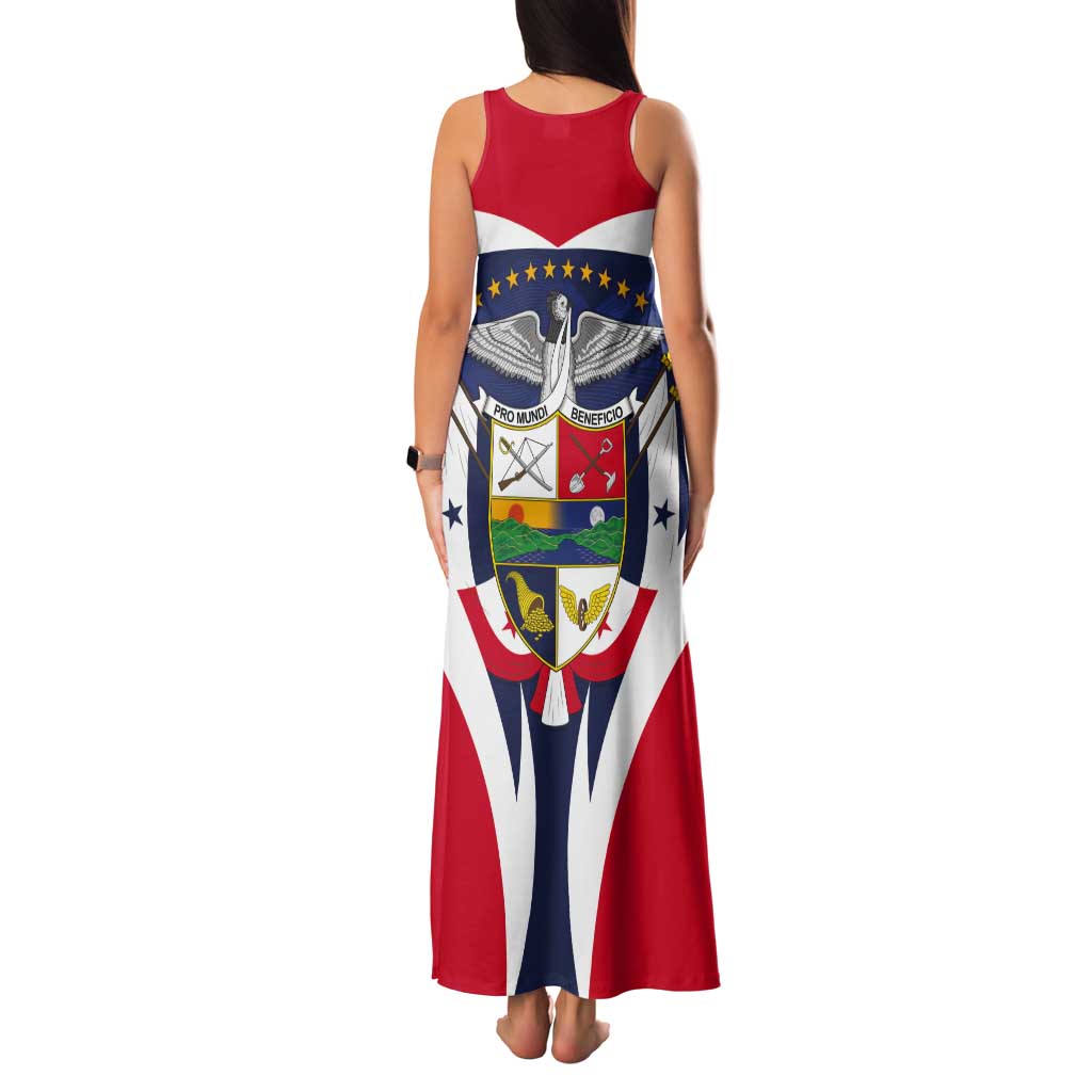 Panama Golden Frog Tank Maxi Dress Coat Of Arms - Sporty Style - Wonder Print Shop