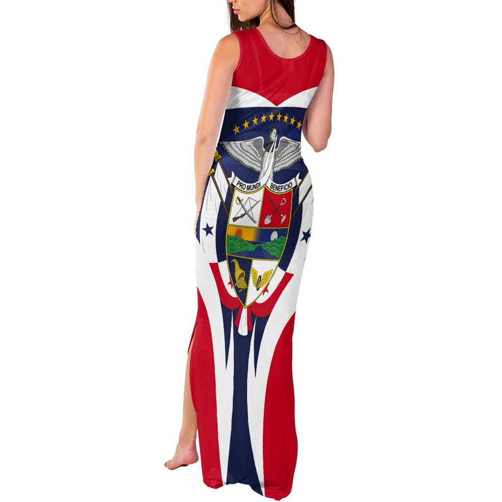 Panama Golden Frog Tank Maxi Dress Coat Of Arms - Sporty Style - Wonder Print Shop