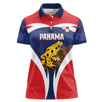 Panama Golden Frog Women Polo Shirt Coat Of Arms - Sporty Style - Wonder Print Shop