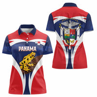 Panama Golden Frog Women Polo Shirt Coat Of Arms - Sporty Style - Wonder Print Shop