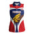Panama Golden Frog Women Sleeveless Polo Shirt Coat Of Arms - Sporty Style - Wonder Print Shop