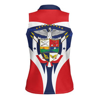 Panama Golden Frog Women Sleeveless Polo Shirt Coat Of Arms - Sporty Style - Wonder Print Shop