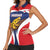 Panama Golden Frog Women Sleeveless Polo Shirt Coat Of Arms - Sporty Style - Wonder Print Shop