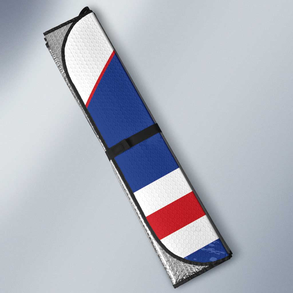Cape Verde Football Auto Sun Shade Come On Tubaroes Azuis Shark - Wonder Print Shop