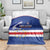 Cape Verde Football Blanket Come On Tubaroes Azuis Shark - Wonder Print Shop