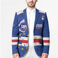 Cape Verde Football Custom Blazer Come On Tubaroes Azuis Shark - Wonder Print Shop